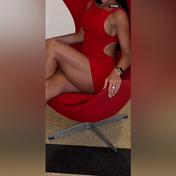 Zara Red Sleeveless backless Mini Dress - Picture 7 of 9